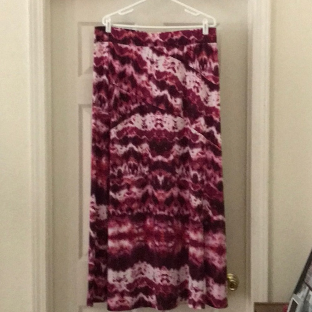 Dress Barn A-Line Skirt in Pink and Purple